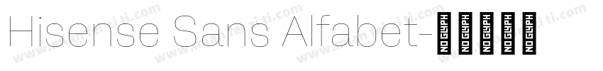 Hisense Sans Alfabet字体转换